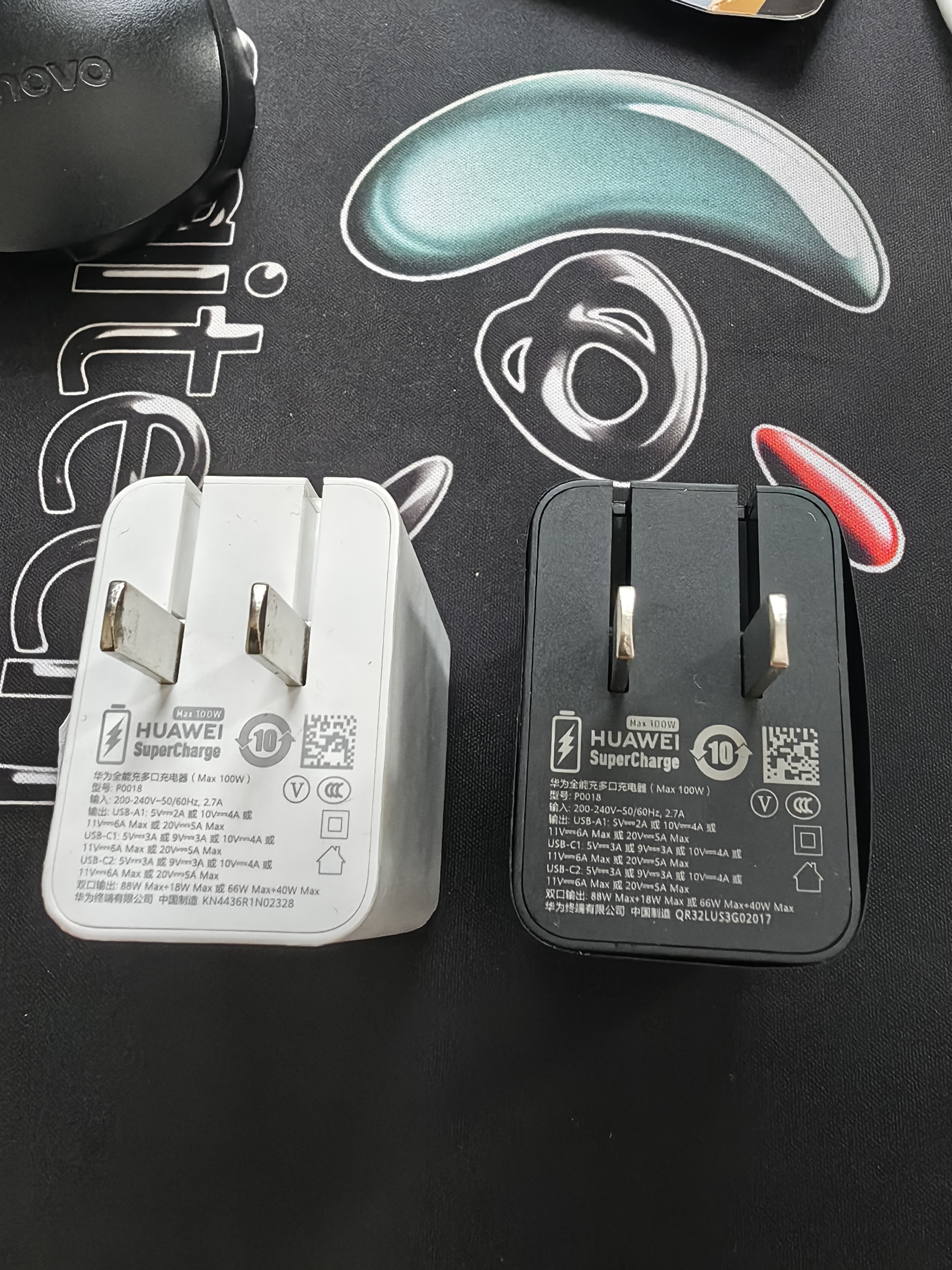 华为全能充多口充电器（Max 100W)尊享版编织线 原装双口智能快充 3C认证适配华为手机Pura90/Mate80 实拍图