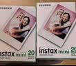INSTAX富士instax立拍立得 mini相纸 白边双包20张+香蕴花影边框贴 实拍图