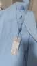 啄木鸟（TUCANO）衬衫男秋季长袖衬衣商务休闲时尚百搭纯色正装上衣男装 浅蓝 XL 实拍图