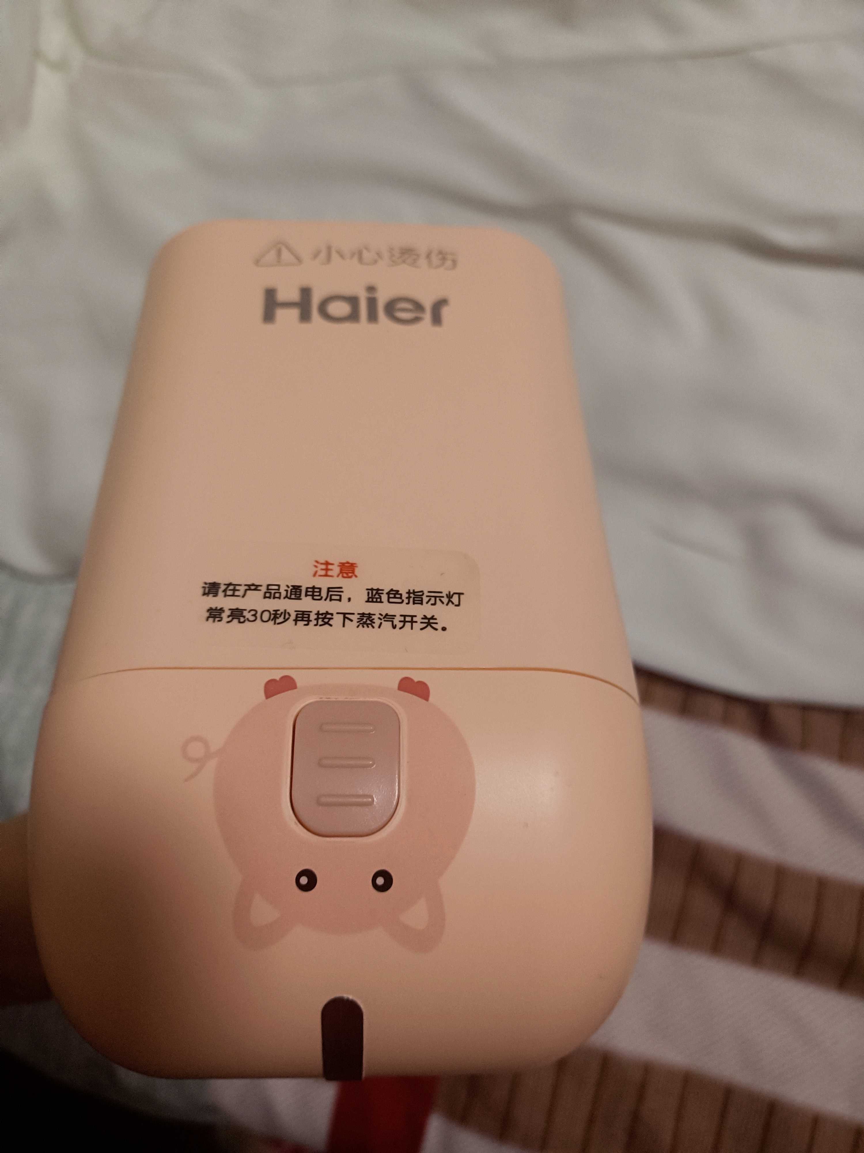 海尔（Haier）挂烫机 手持电熨斗 家用差旅便携 挂烫机蒸汽 除菌除皱七夕情人节礼物熨烫机HY-GW1201F 实拍图