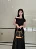 柏萨尼（PESASRIE）品牌包包女包2026年水桶包新款印花单肩斜跨包情人节生日礼物 咖啡色【赠送可爱小煤球挂饰】 七夕限定礼盒包装送女友送老婆 实拍图