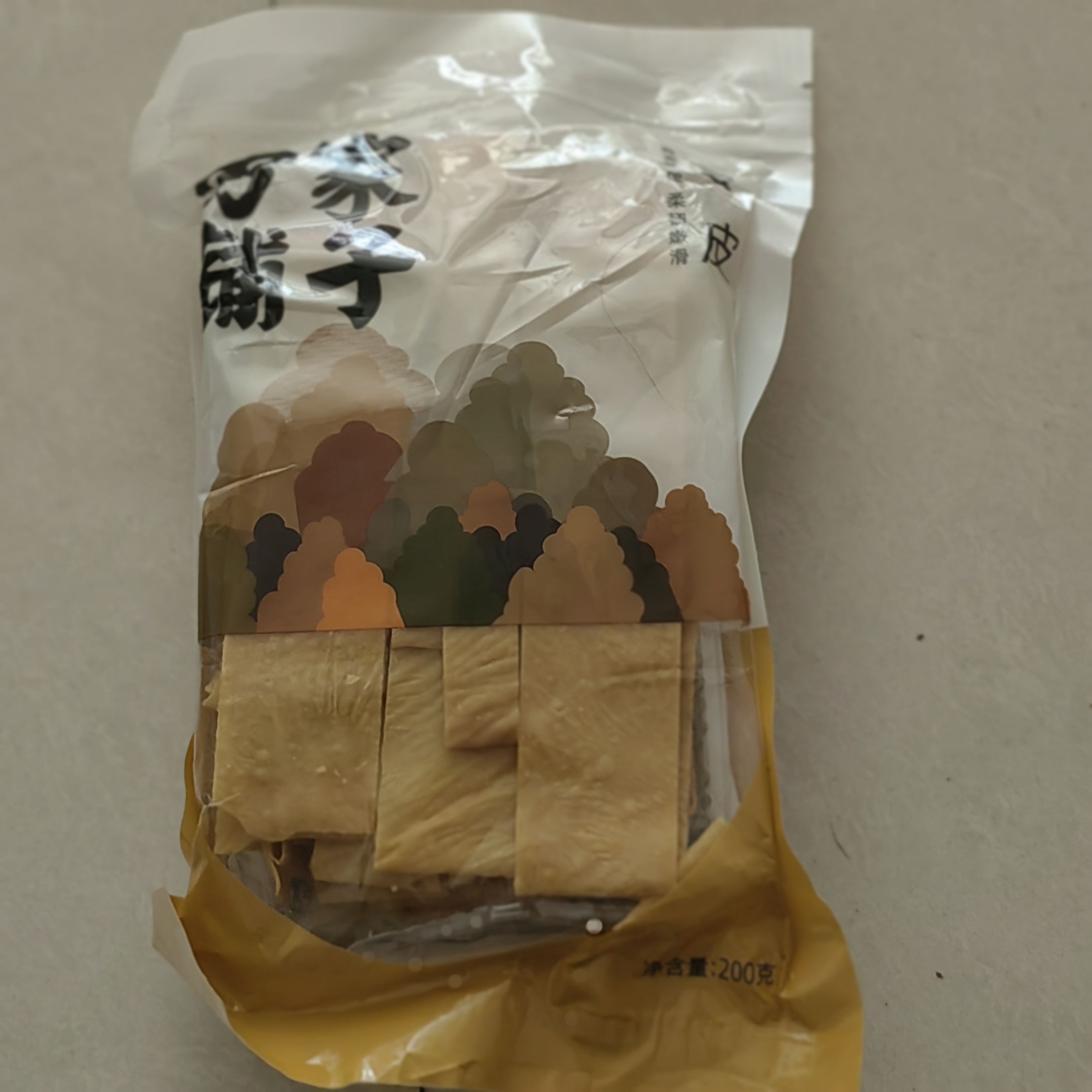 方家铺子豆腐皮200g黄豆制品油豆皮干豆皮腐竹火锅伴侣凉拌 实拍图