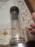 【京东物流配送】高硼硅双层玻璃杯大容量泡茶杯水杯子茶水分离杯 【双层加厚】茶杯350ml1只 实拍图