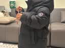 保姆鹅 儿童羽绒服宝宝短款加厚白鸭绒外套男童女童保暖防风冬[NG2637] 黑 120 实拍图