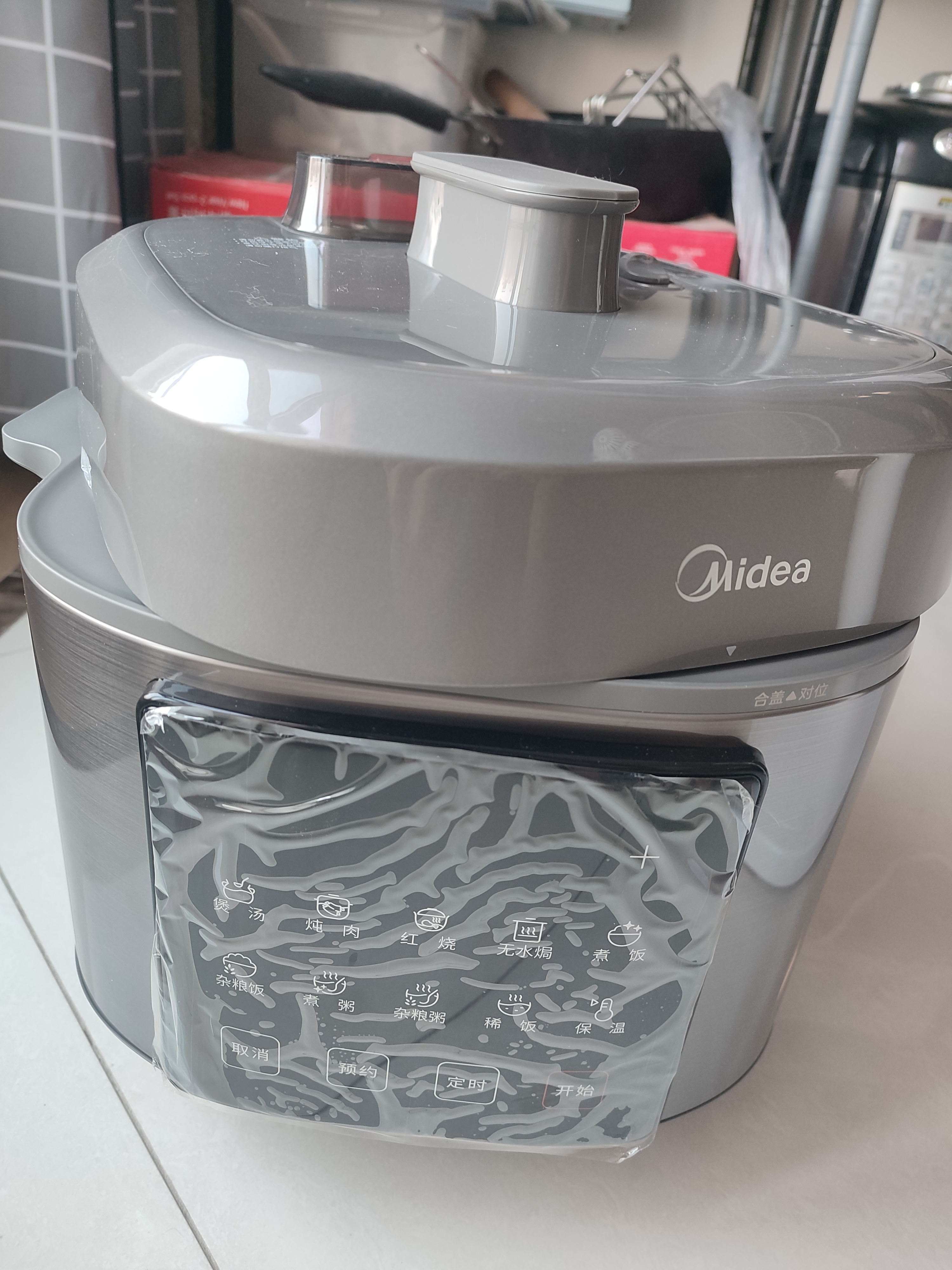 美的（Midea）有钛珐琅触控电压力锅6L 高压电饭煲家用6-8人智能预约多功能一体开盖火锅煲汤炖煮电饭锅MY-E6923 实拍图