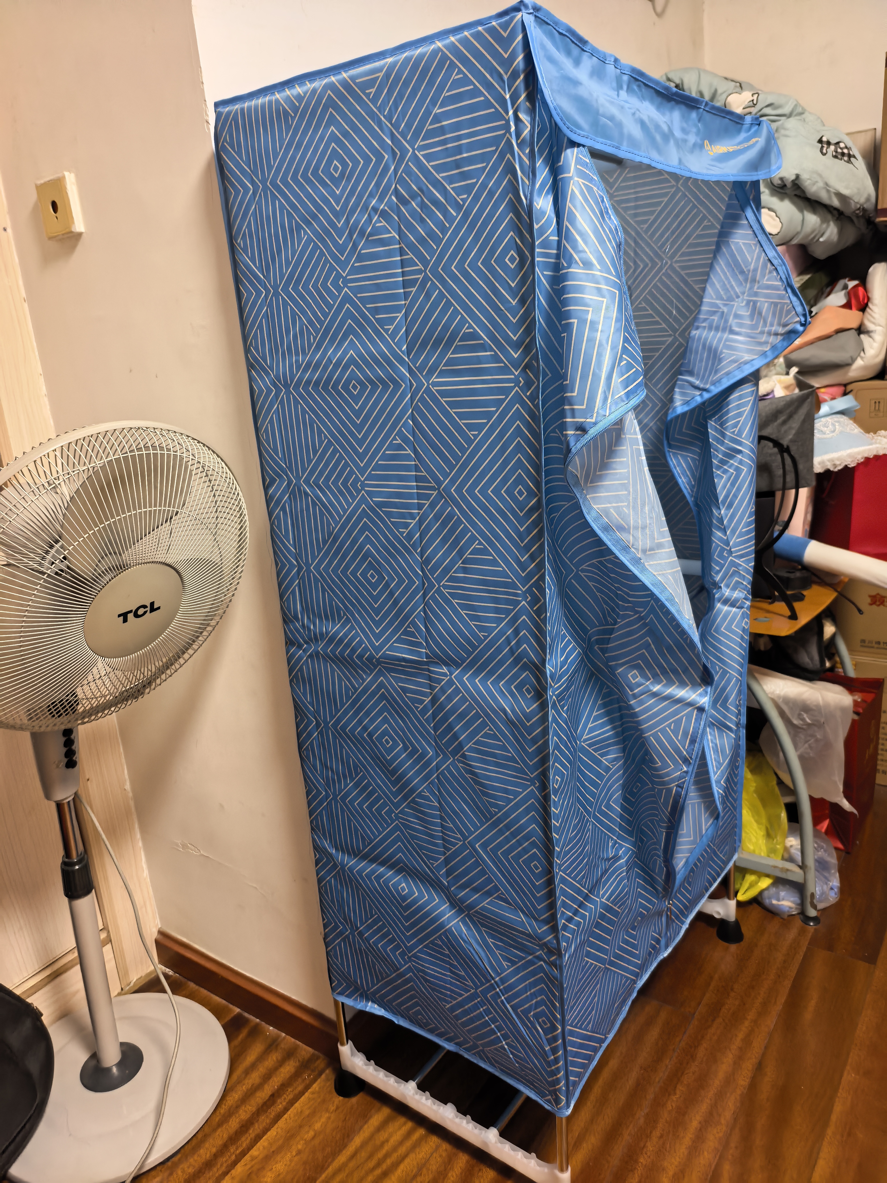 艾美特（AIRMATE）【双层大容量】烘干机家用干衣机烘衣机暖风机470L衣柜式定时婴儿内衣消毒机小型风干机 HG12-K5 实拍图