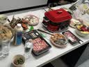 摩飞电器（Morphyrichards）二代升级多功能锅料理锅鸳鸯火锅5升定时预约烤肉涮一体蒸煮炒煎多用途电火锅MR9099 5L 英伦红标配【深锅+牛扒盘+蒸格】 实拍图