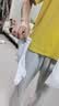 雅鹿6双装马拉松跑步袜子春秋运动男篮球毛巾底减震防滑吸汗高筒白色 实拍图
