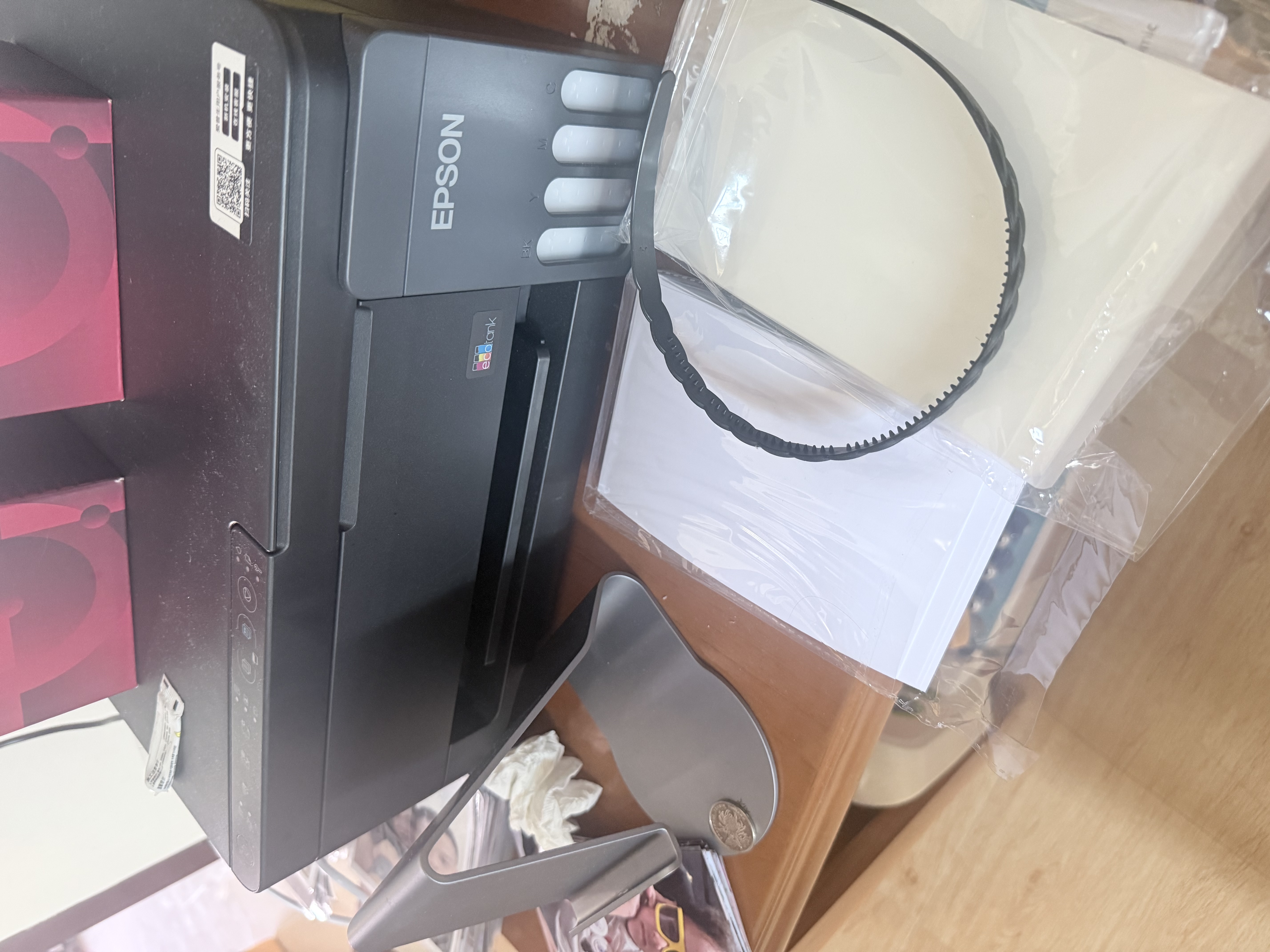 爱普生（EPSON）【6代新品】L3353墨仓式彩色家用AI学习打印机 L3251/L3255升级版(打印复印扫描 微信/无线 黑色） 实拍图