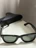 雷朋（RayBan）太阳镜男女款方形板材全框偏光墨镜行车户外眼镜0RB2140F 901/58黑色框绿色镜片 尺寸52 实拍图