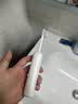 拜尔大屏可视智能扫振一体声波电动牙刷 TFT全视角显示屏深度清洁充电式全自动软毛护龈学生款 白色 i5 实拍图
