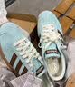 adidas「T头鞋」VL COURT CLASSIC板鞋德训鞋男女阿迪达斯轻运动 浅闪光蓝/棕色/淡绿 (推荐女生买小半码)   36 实拍图