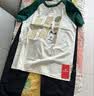 巴布豆（BOBDOG）儿童套装2026新款夏季童装帅气纯棉短袖男童速干裤子夏装白+黑120 实拍图