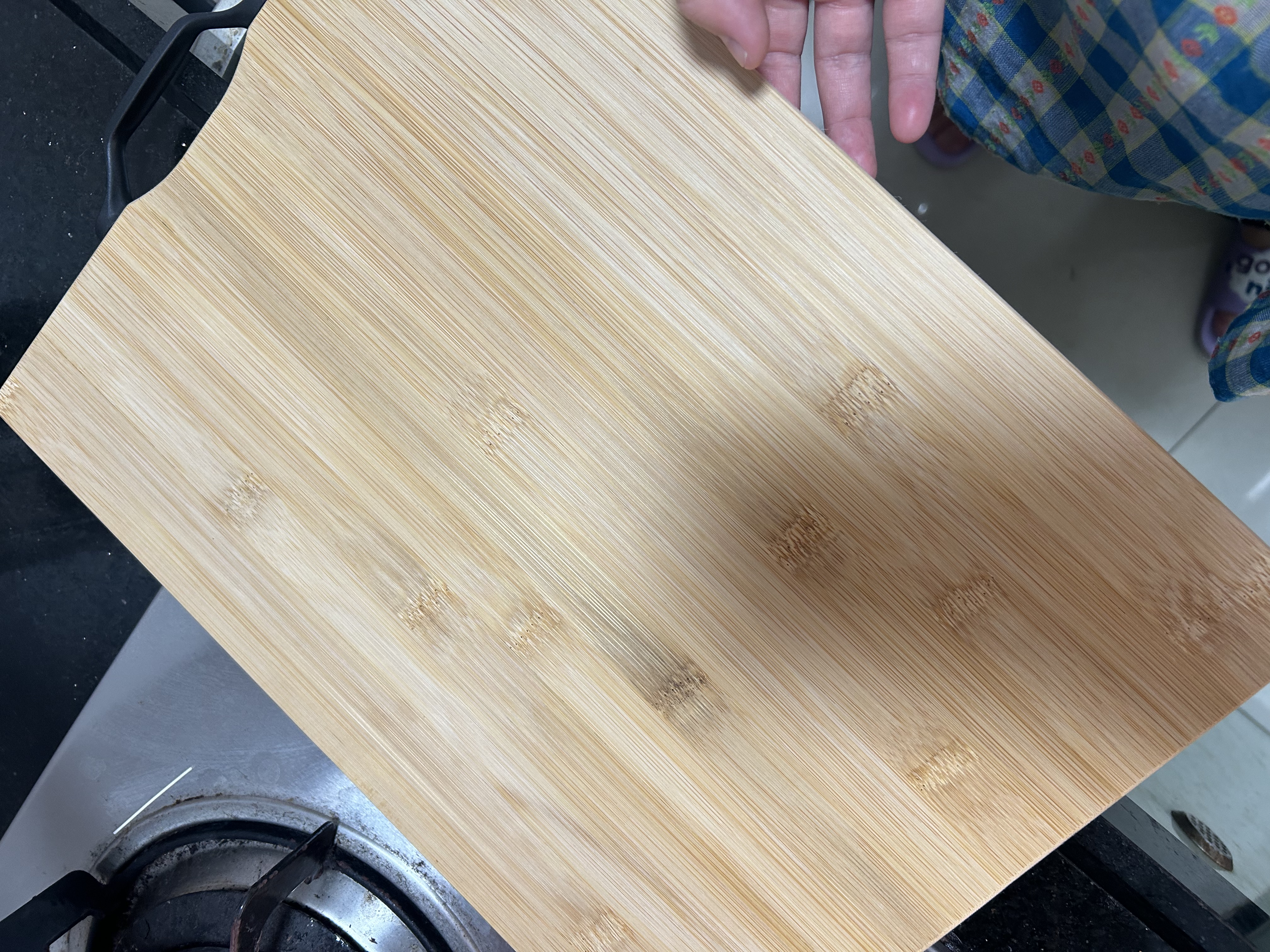 京东京造 菜板 砧案板切菜家用双面厨房竹板【天然楠竹】38*28*1.7cm 实拍图