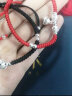 曼禾S990银情侣手链一对红绳男纪念学生520情人节生日礼物送女友老婆 晒单实拍图