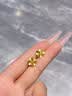 中国黄金（CHINA GOLD）18K金耳钉女士轻奢百搭幸运四叶草耳饰情人节生日礼物送女友老婆 18K四叶草耳环 约0.2g 实拍图