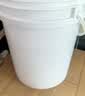 水杉（单个装）25L白色加厚塑料桶机油桶涂料油墨桶带盖消毒液桶圆形包装桶手提式水桶 实拍图