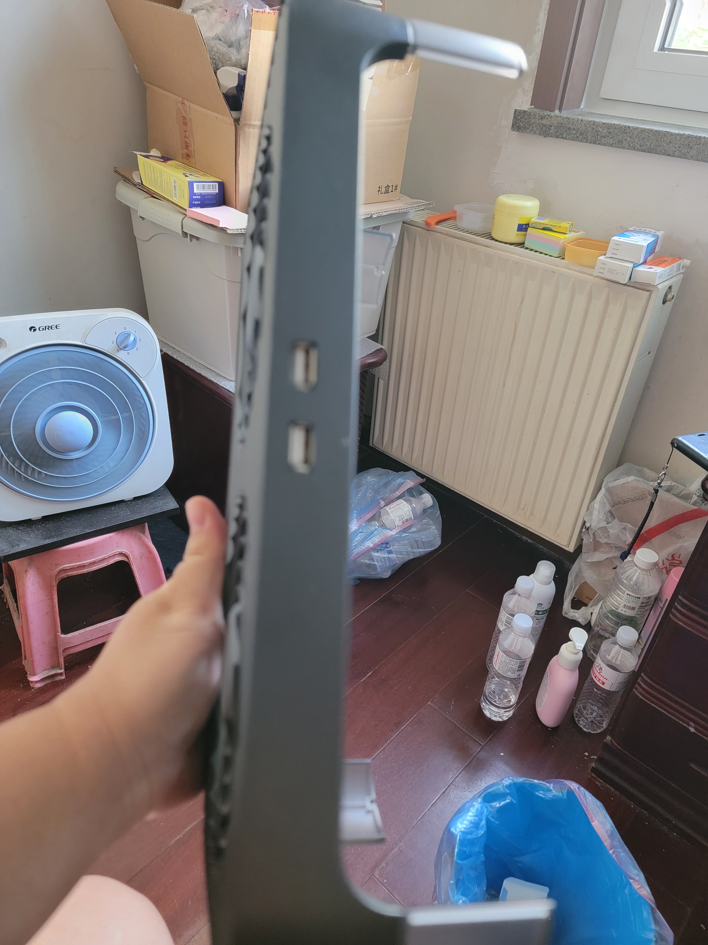 动力火车Z-X4路由器散热器双风扇MINI迷你主机支架大风扇黑色支撑架 USB供电接口 双14CM风扇 实拍图