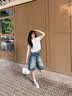 viney【何泓姗同款】牛皮斜挎包包女包轻奢生日礼物高级感送女友老婆 【白色】明星同款高档品牌手提小方包 时尚ck风小众单肩腋下包 实拍图