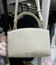 CHARLES&KEITH鳄鱼纹凯莉包手提斜挎婚包包女包生日礼物送女友CK2-50270880-1 Ivory象牙色 S 实拍图