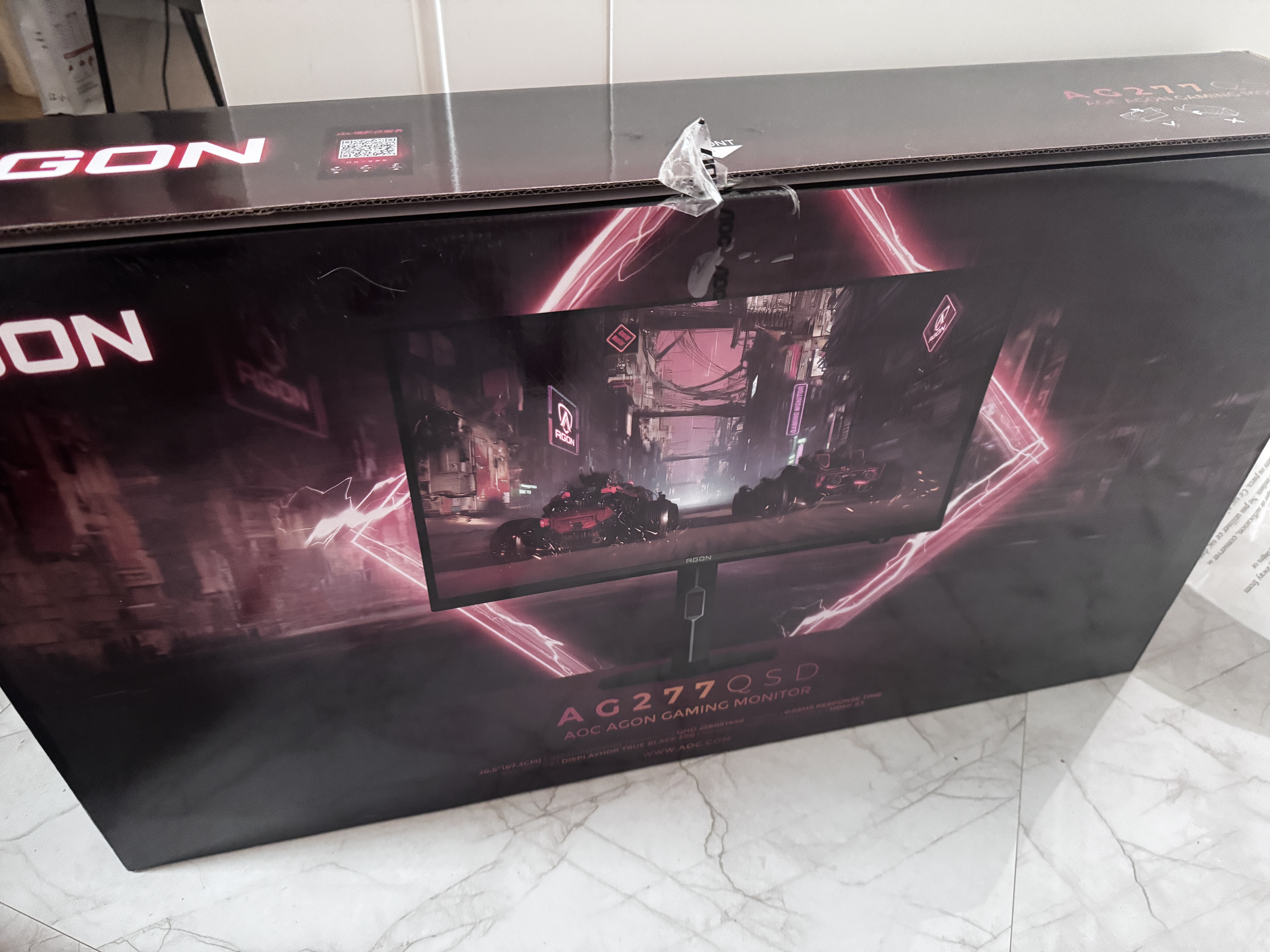 AOC爱攻昊天27英寸2K OLED 320Hz五层堆叠 BlackAR镜面抗反抗眩 色准王HDR500电竞显示器AG277QSD 实拍图