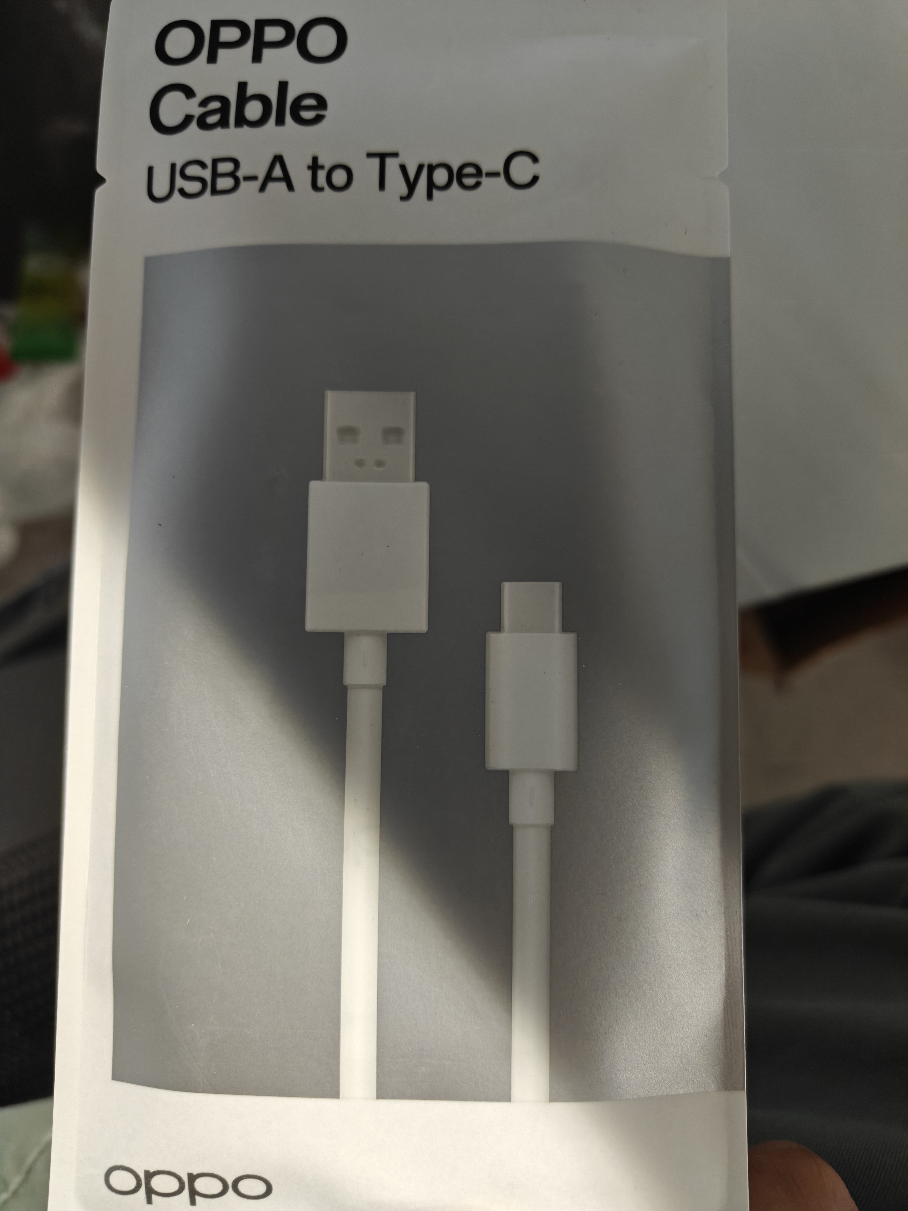 OPPO原装 USB-A to Type-C 闪充数据线 8A 1米充电线 支持 80W Max 适用Ace2/Reno7/Find X3 一加 实拍图