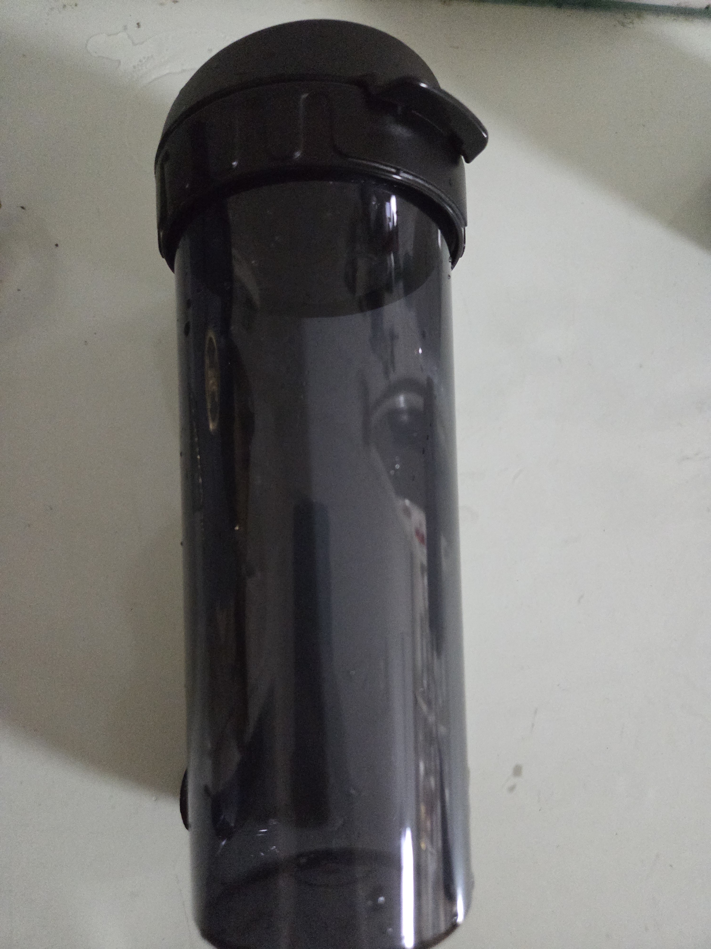 特百惠（Tupperware）茶韵500ml塑料杯男女士学生运动水杯子大容量泡茶杯 酷炫黑 实拍图