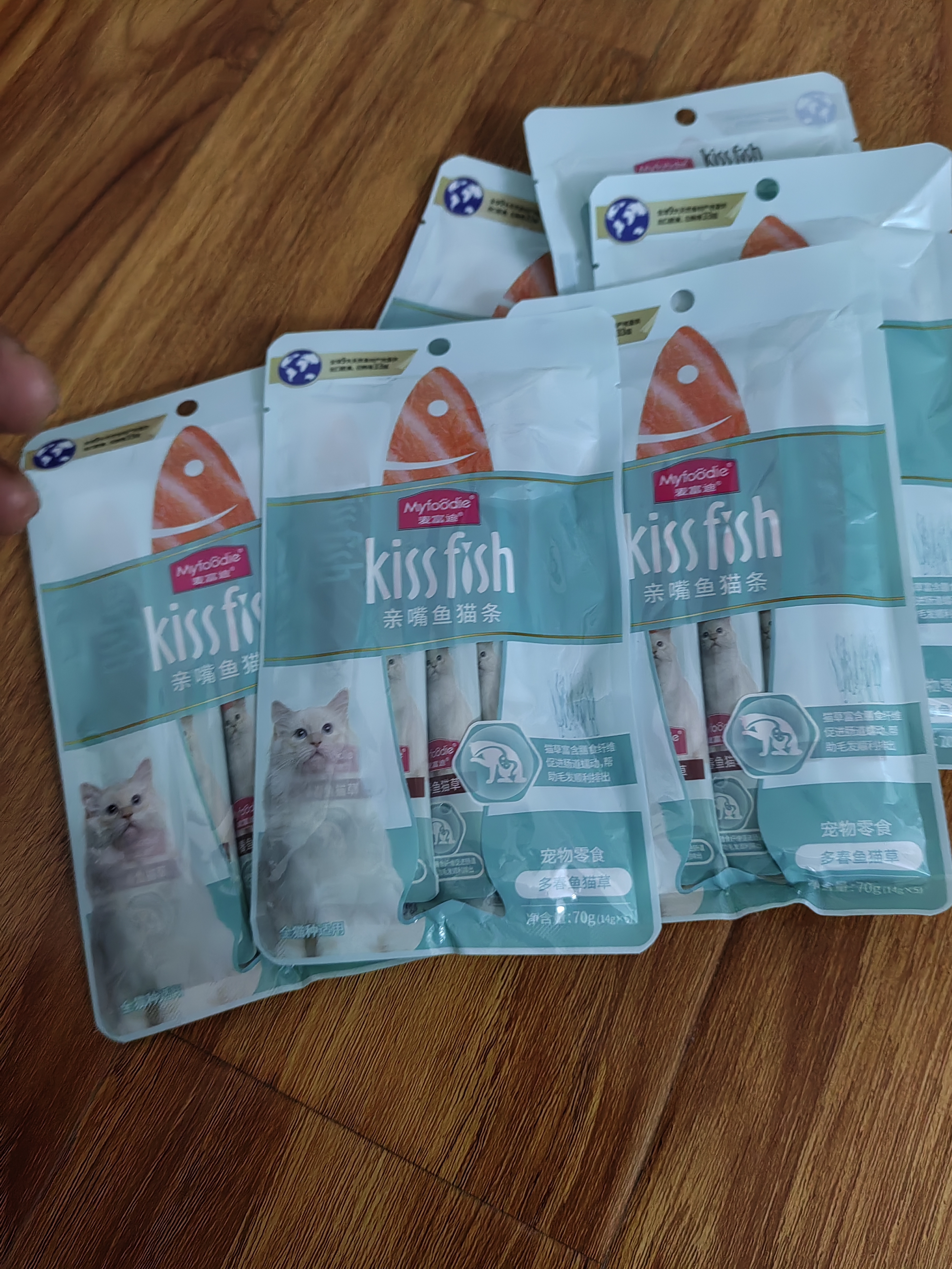 麦富迪 猫条 猫零食成幼猫通用猫咪零食营养猫湿粮 【功能款】多春鱼猫草14g*30 实拍图