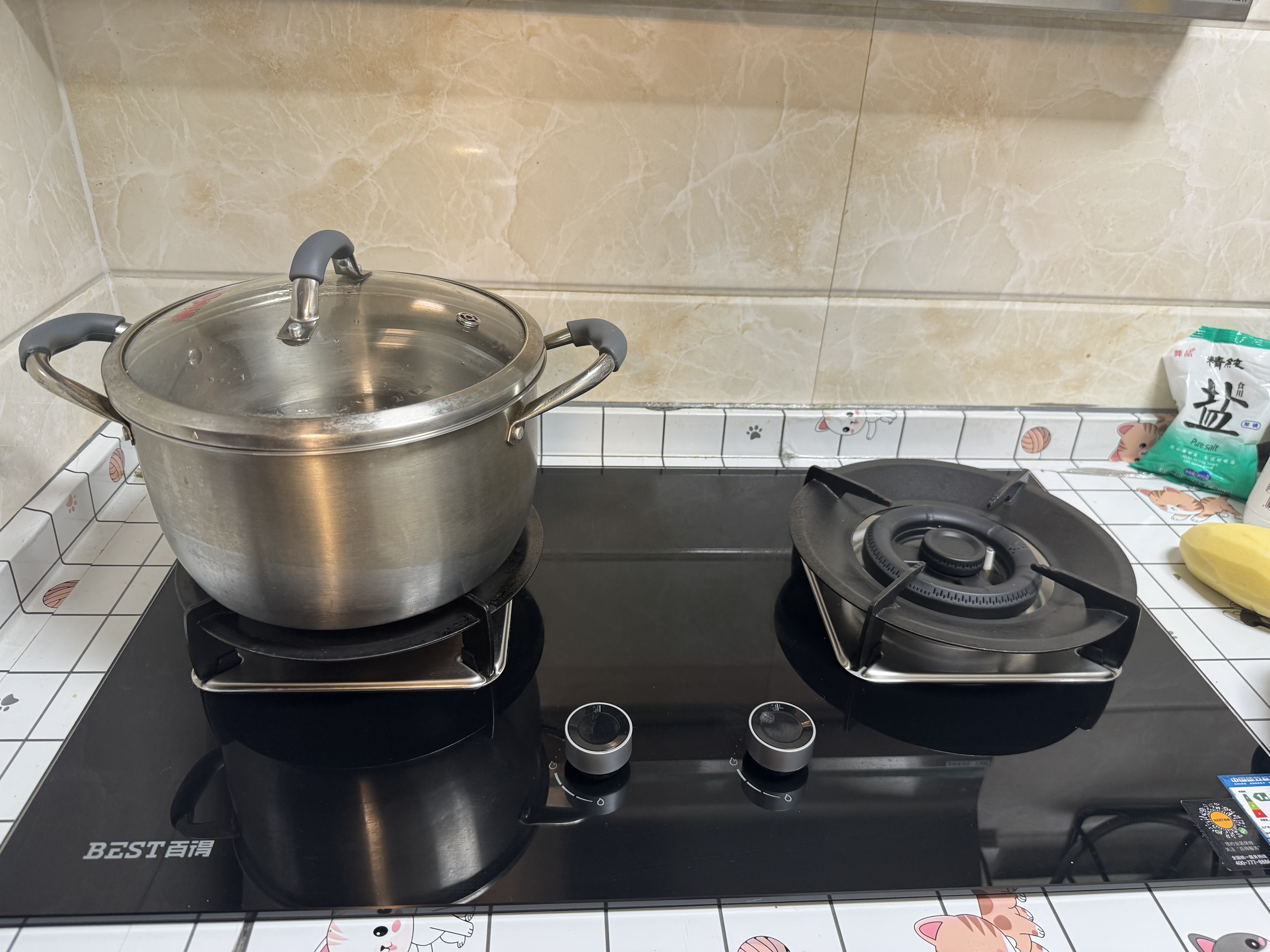 百得【华帝出品】燃气灶家用天然气猛火70%高热效率嵌入式台嵌两用双灶可调节底盘一级能效QE500J 实拍图
