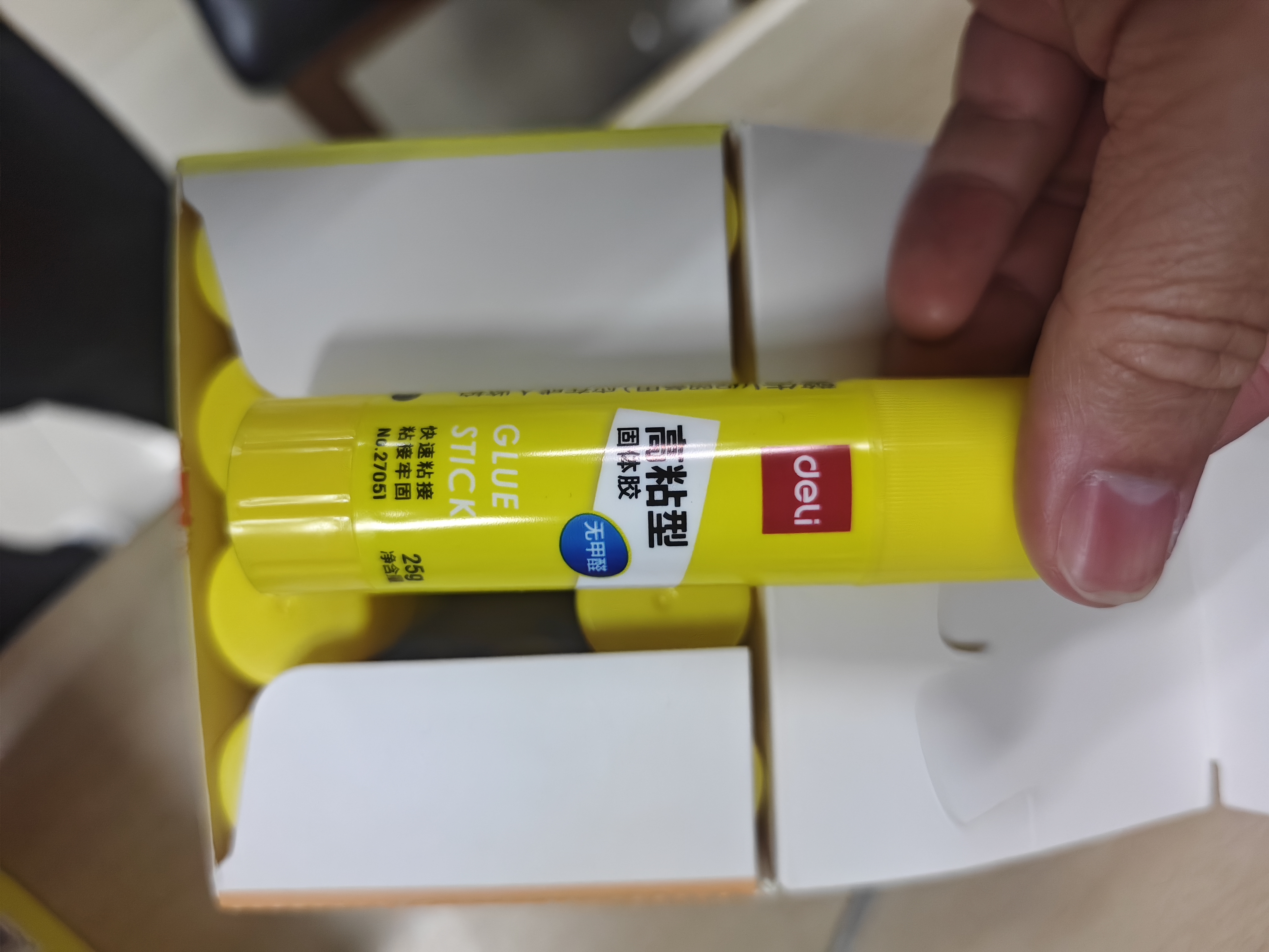 得力（deli）25g高粘度PVP固体胶水 无甲醛配方 儿童手工diy胶棒 学生文具 12支 办公用品 27051 开学好物 实拍图