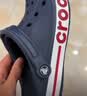 CROCS卡骆驰【运动采销直播间专享】洞洞鞋贝雅卡骆班休闲鞋|205089 深蓝/辣椒红-4CC 43 (270mm) 实拍图