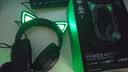 雷蛇（Razer）北海巨妖萌猫版V2 有线头戴式电竞游戏耳机耳麦 网红猫耳 RGB灯效 CSGO 黑色 适配三角洲 实拍图