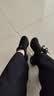 哈罗曼四季舞蹈鞋飞织网面广场舞鞋女跳舞鞋软底增高爵士现代交谊舞鞋 727黑色密网 36 实拍图