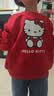 巴拉巴拉【HelloKittyIP】童装女童儿童卫衣春秋宝宝上衣可爱甜美落肩亲肤 实拍图