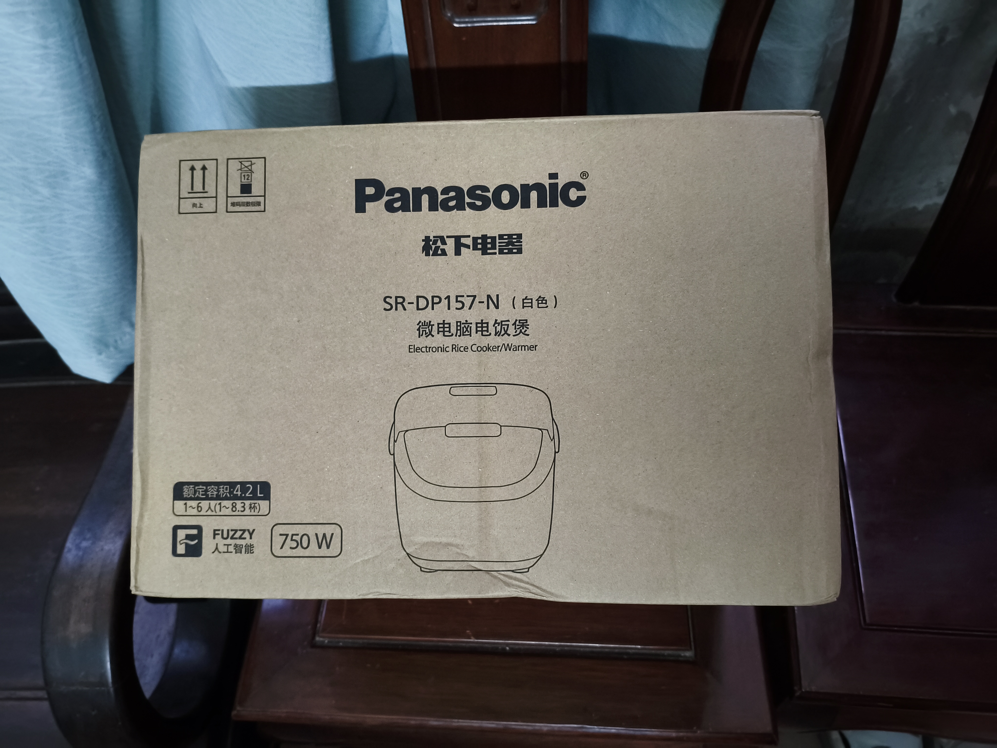 松下（Panasonic）【国家补贴】电饭煲家用4-5个人多功能煮饭电饭锅内胆不粘锅备长炭4.2升容量以旧换新SR-DP157-N 实拍图
