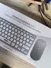 联想（Lenovo）无线蓝牙键盘鼠标套装可充电轻薄便携商务办公电脑iPad平板mac通用剪刀脚无线键盘无线键鼠套装 P211-灰黑色-键鼠套装【键鼠共用1个接收器】 无线蓝牙双模 实拍图