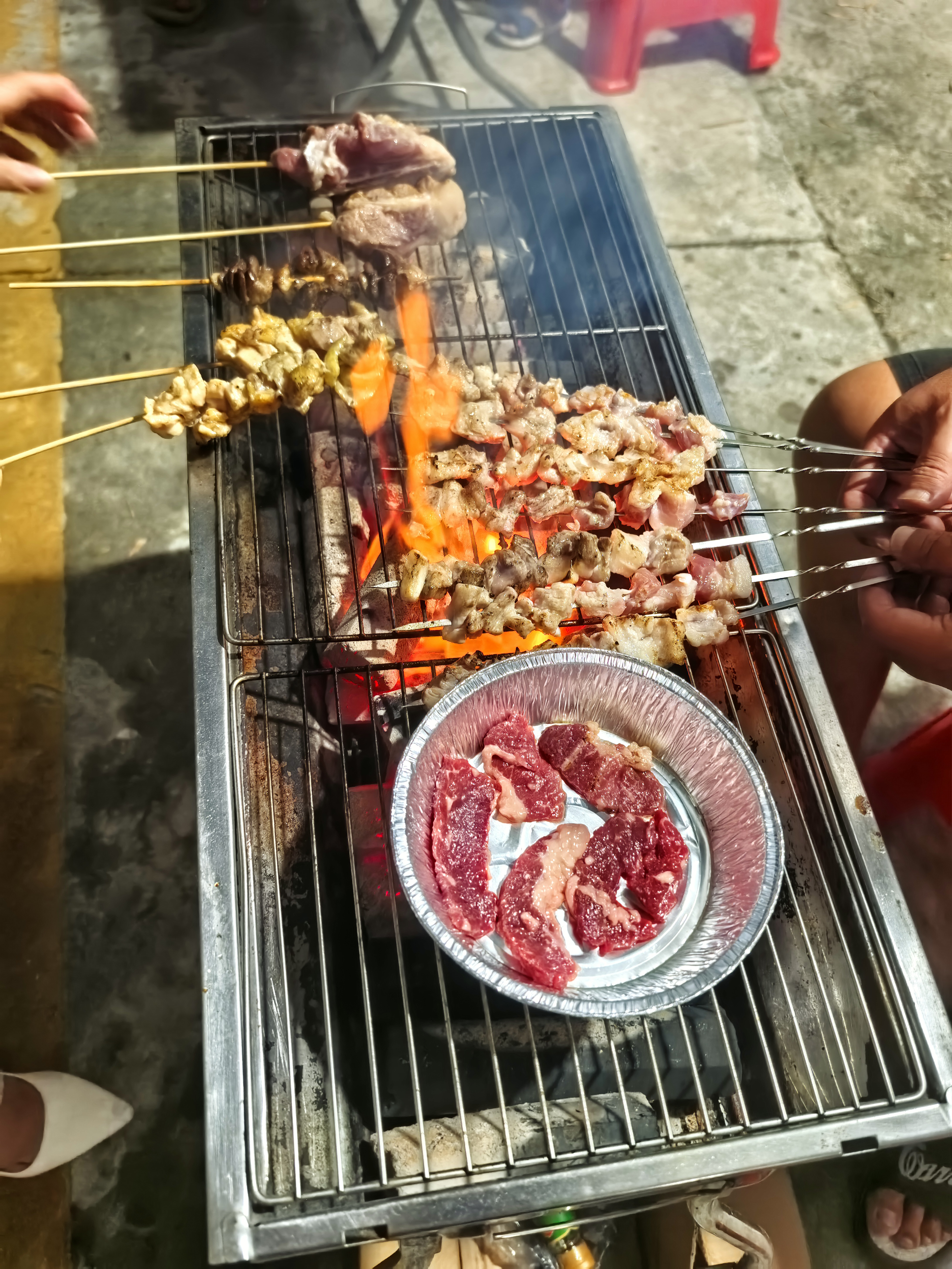 格术烧烤签子不锈钢304烤肉烤串穿羊肉串签子烧烤针 烧烤工具50只 实拍图
