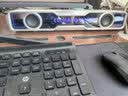 漫步者（EDIFIER）花再Halo SoundBar桌面蓝牙音箱炫彩深渊灯效音响游戏宿舍家用隐藏麦台式笔记本送男女友礼物 【影院级音质】破晓白 实拍图