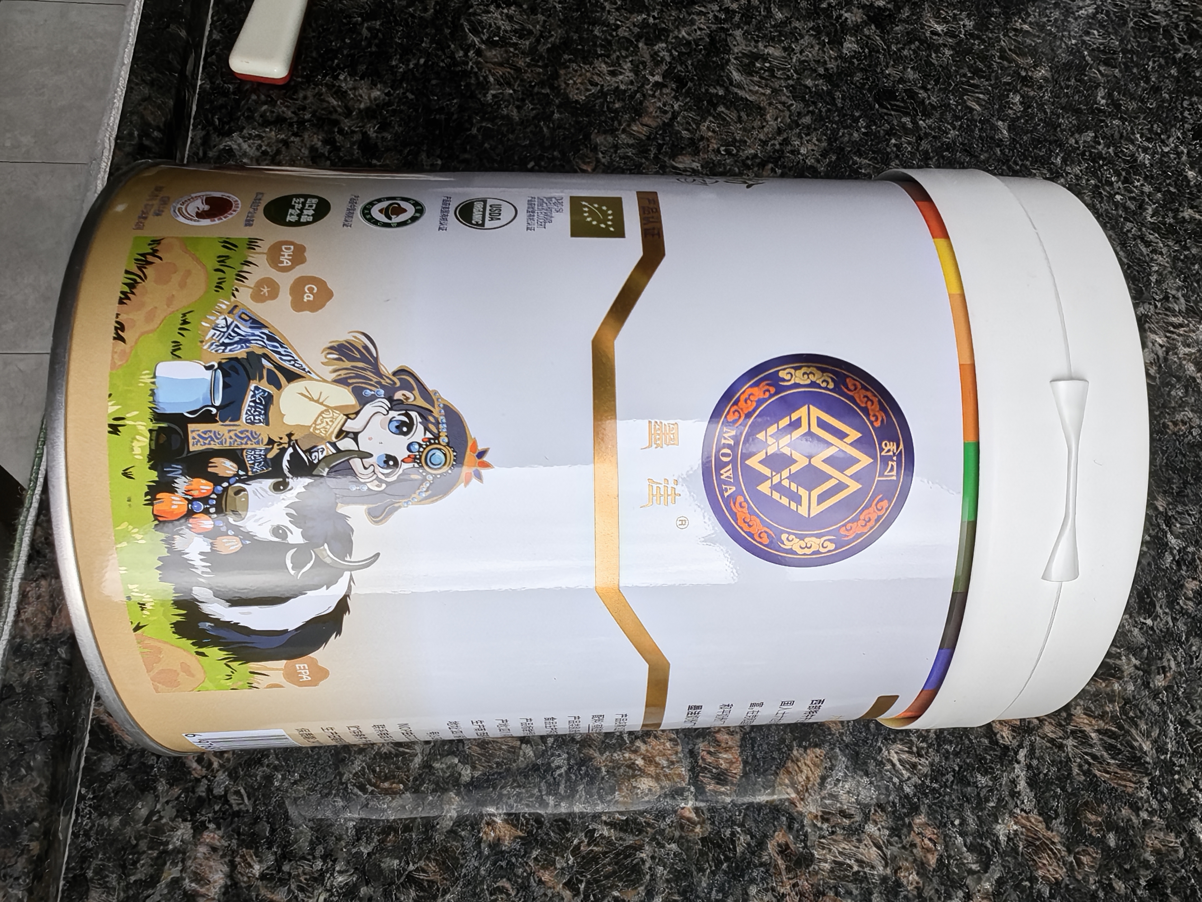 红原牦牛奶粉460克罐装高原特产100%有机纯牦牛乳儿童成长A2高钙奶粉 实拍图