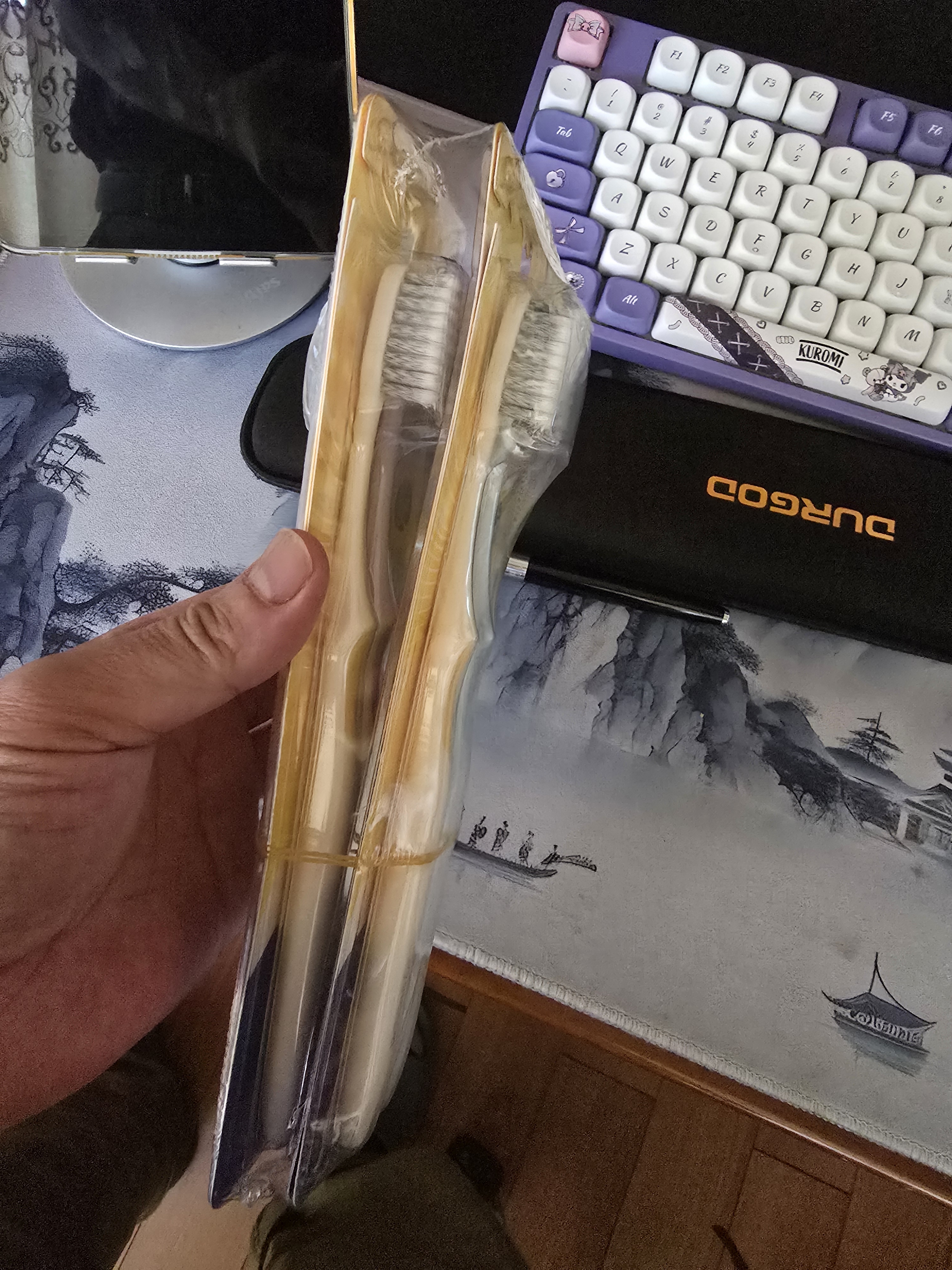 狮王(lion)细齿洁0.01弹力旋净软毛护龈牙刷8支软毛护龈成年人 实拍图