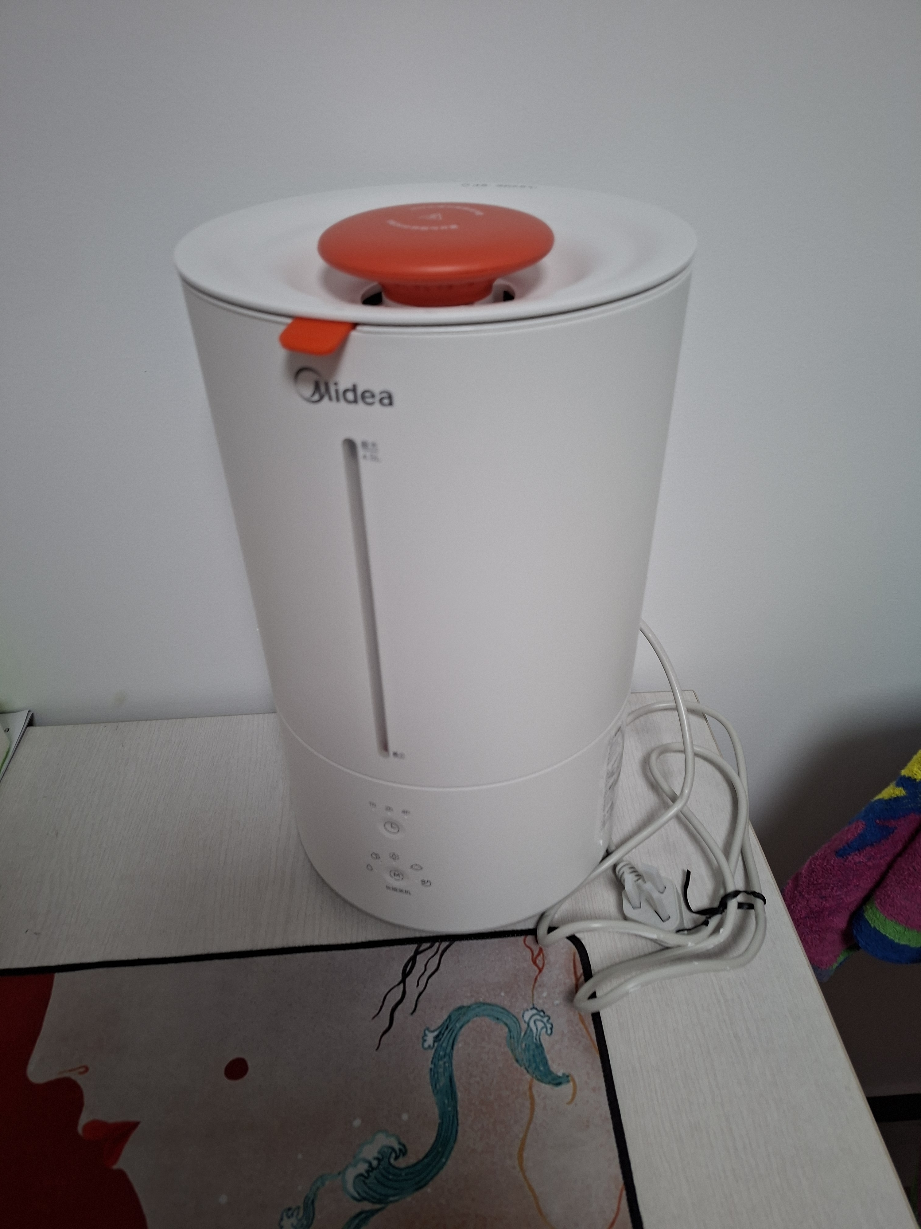美的（Midea）【蒸馏杀菌】热蒸发空气加湿器家用卧室鼻炎孕妇婴幼小型便携空调风扇清凉伴侣桌面礼物SR-3R50 实拍图