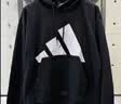 阿迪达斯（adidas）男女同款复古百搭潮流休闲套头衫 卫衣黑色 L 实拍图