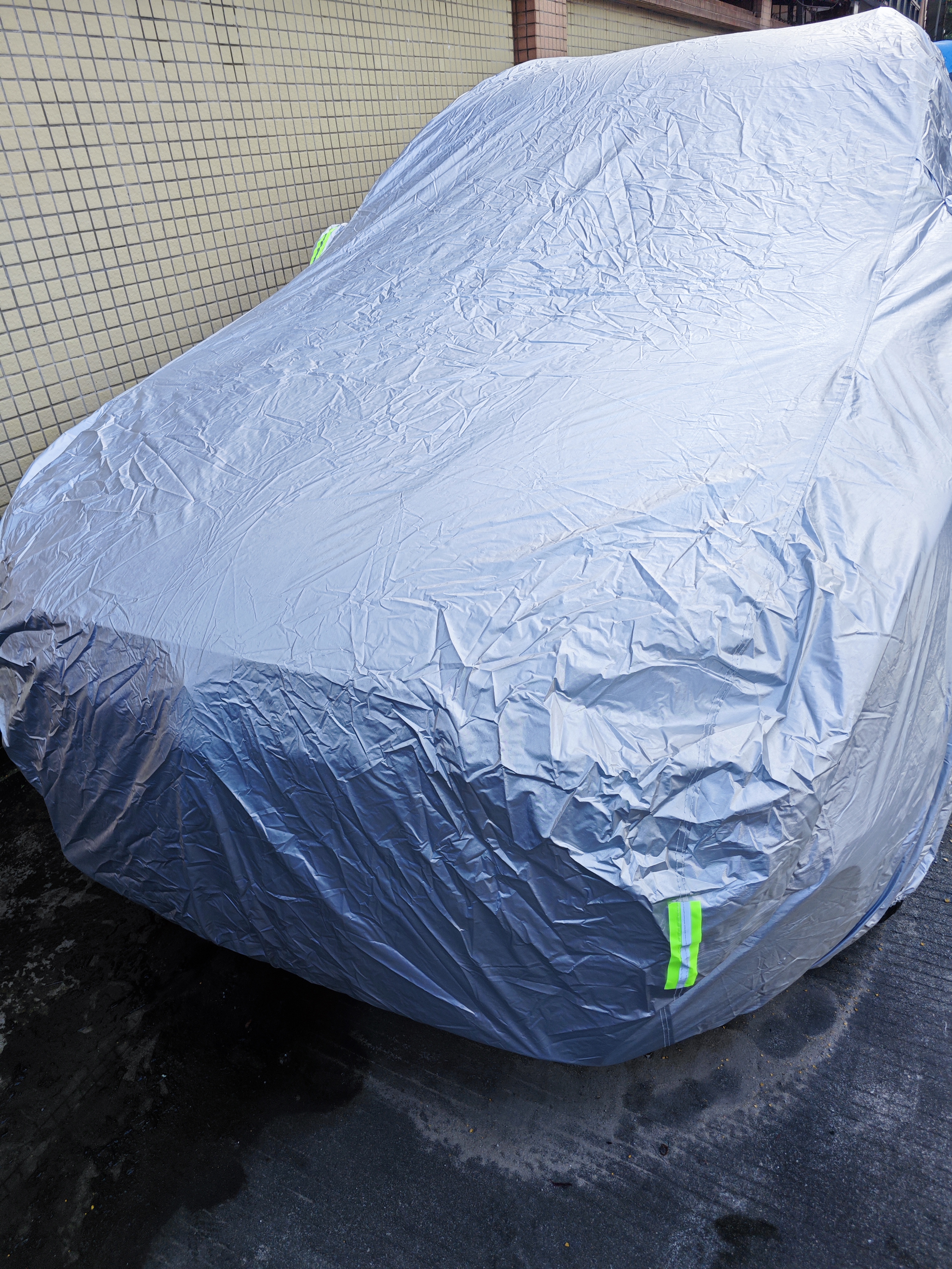 汽车车衣车罩防晒防雨防尘隔热遮阳盖布全罩外奥迪丰田奔驰大众 铝膜 哈弗H6 实拍图