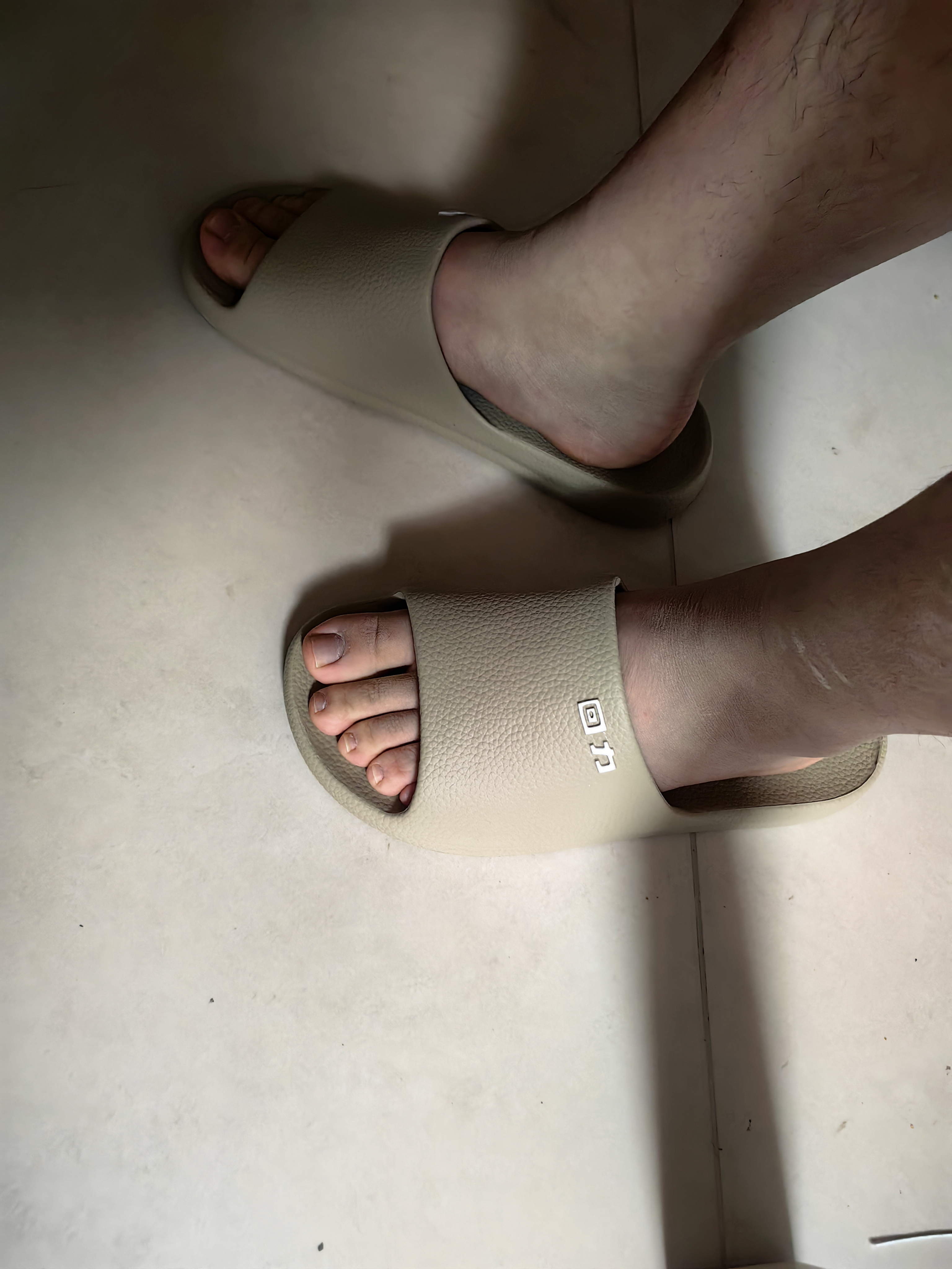 回力拖鞋男女凉拖鞋抑菌防滑浴室内外穿软弹凉拖鞋HL0397卡其44-45码 实拍图