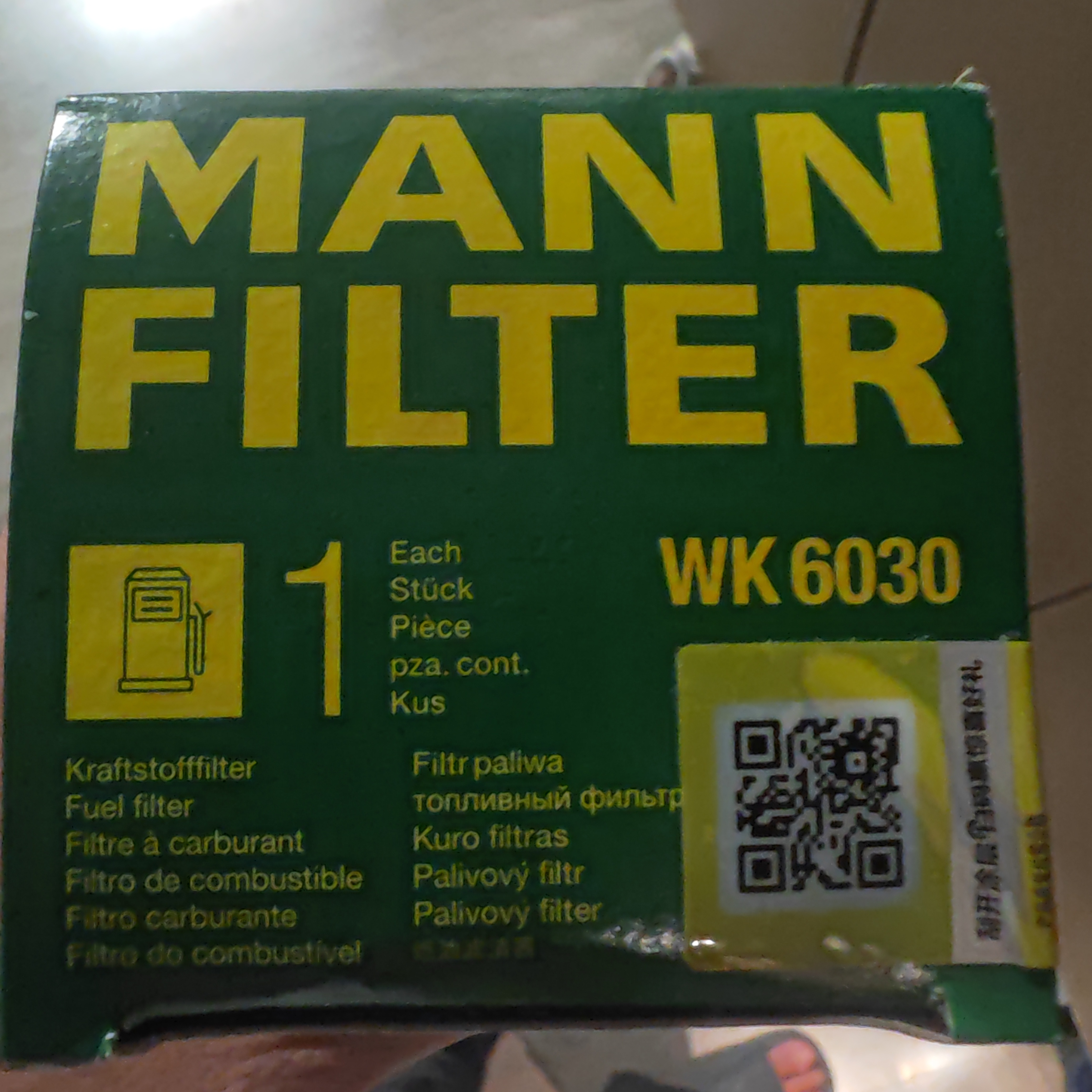 曼牌滤清器（MANNFILTER）燃油滤清器汽油滤芯汽油滤WK6030宝马1-7系X1X2X3华晨1/2/35/X1X3 实拍图