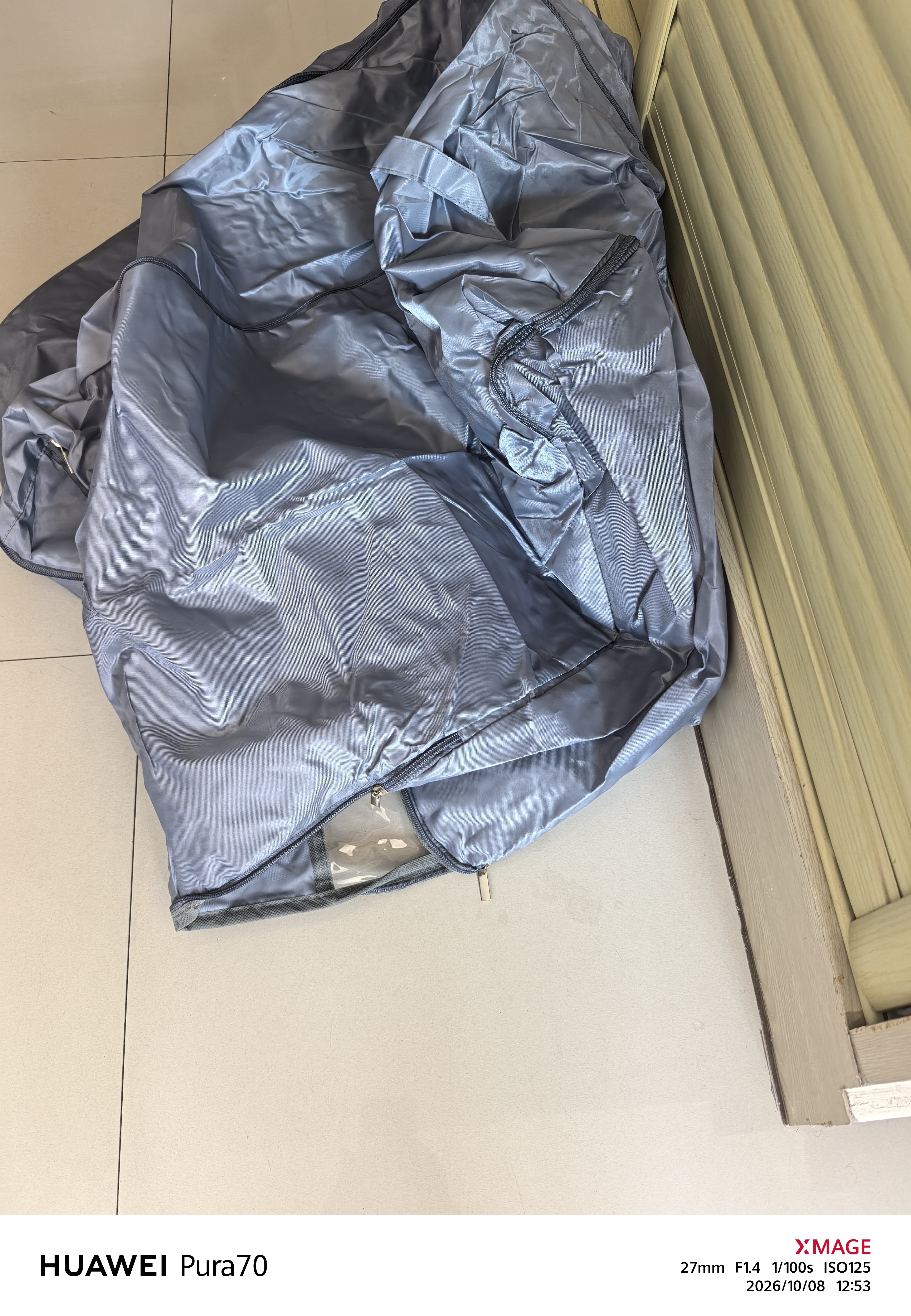 洁百纳被子收纳袋真空压缩袋羽绒服棉被专用袋整理神器可视收纳搬家袋子 巨无霸三层【轻奢灰-可视款】 实拍图