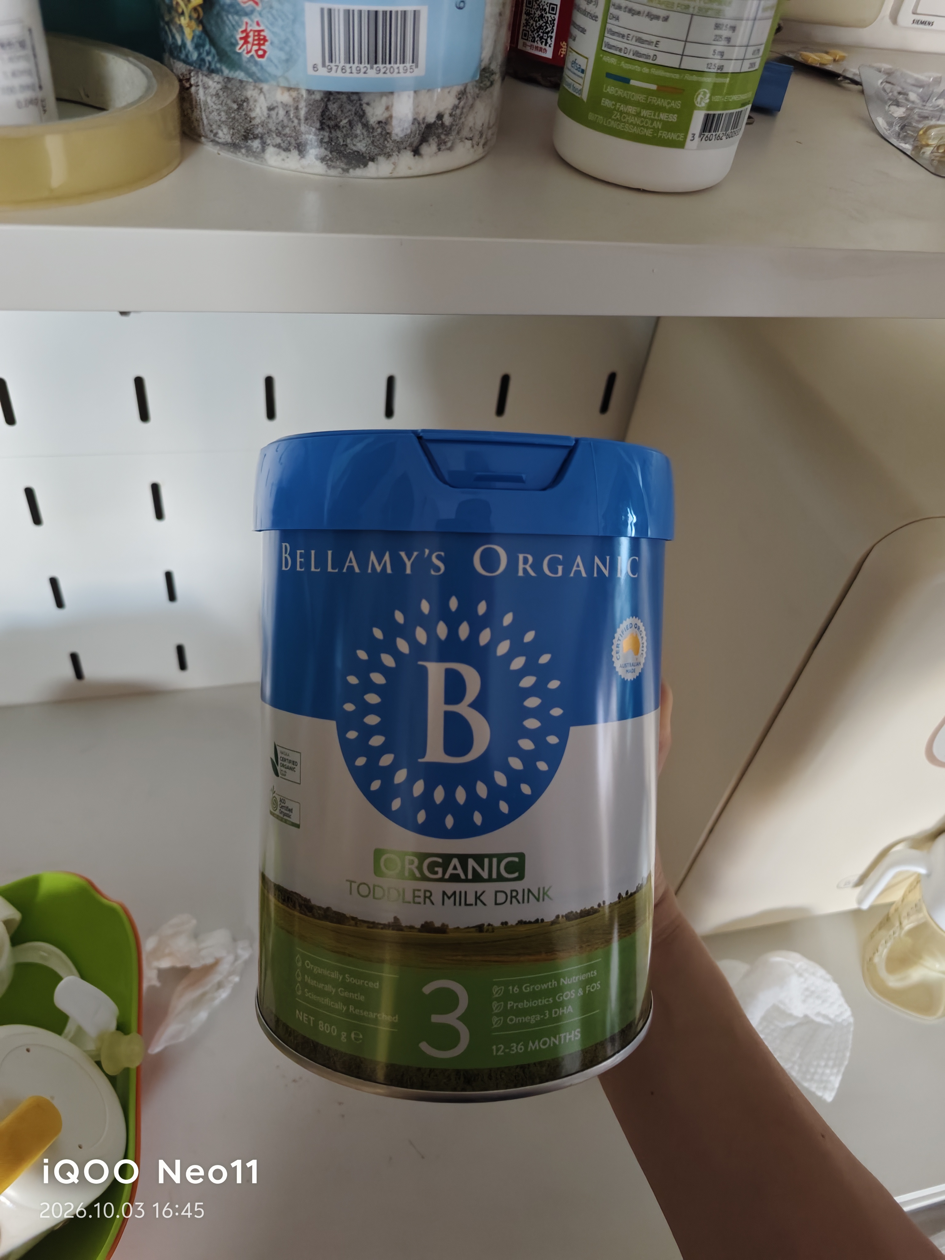 贝拉米（Bellamy's）经典2.0版3段幼儿有机奶粉800g*6罐 1~3岁 8HMO 澳洲原装进口 实拍图