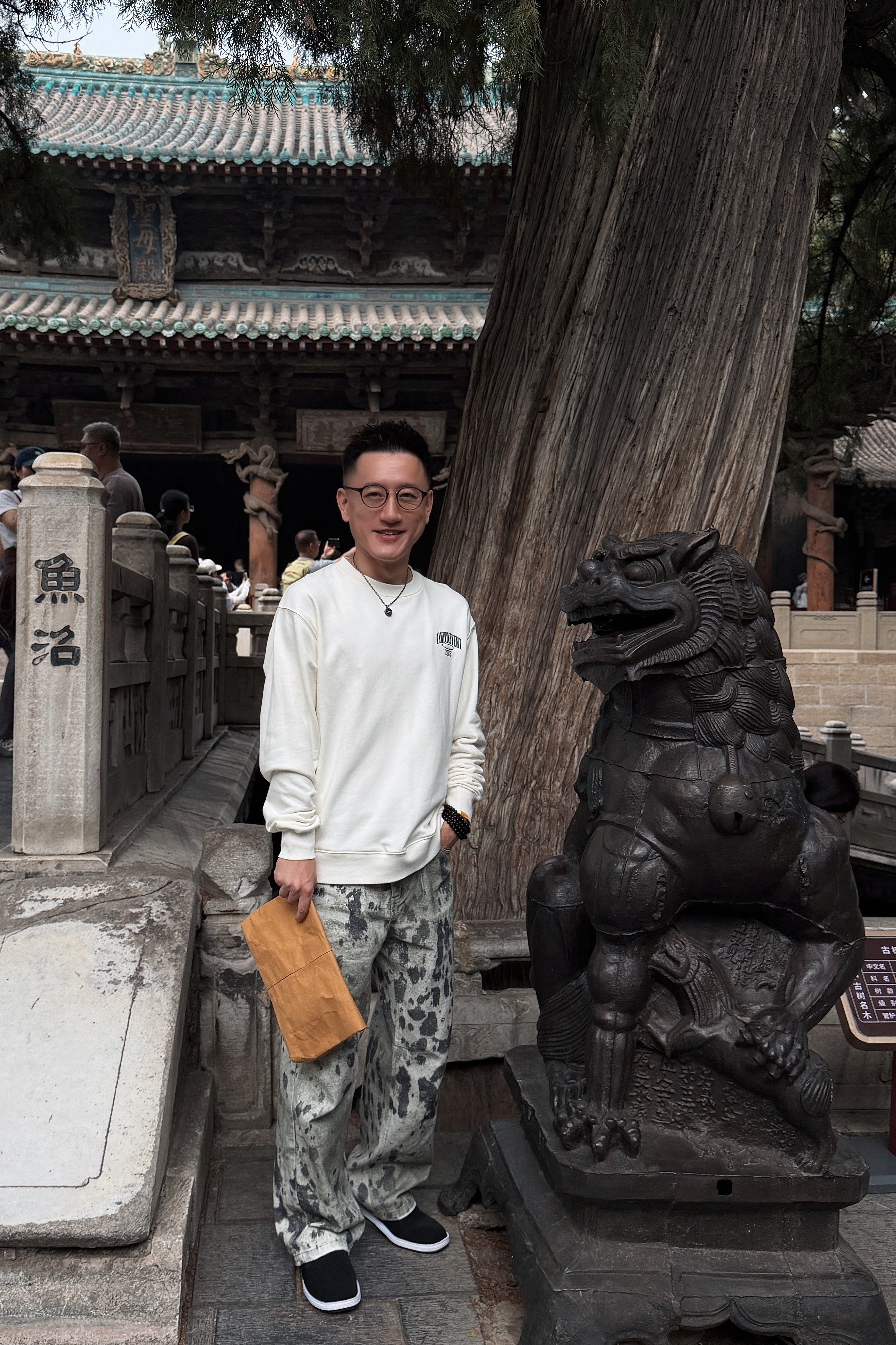 意迪森老北京布鞋官方正品手工艾草除臭透气防滑中老年款 黑色白边  42 实拍图