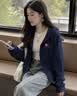 真维斯（Jeanswest）短款卫衣外套女秋季2026新款爆款设计感小众拉链连帽运动开衫上衣 实拍图