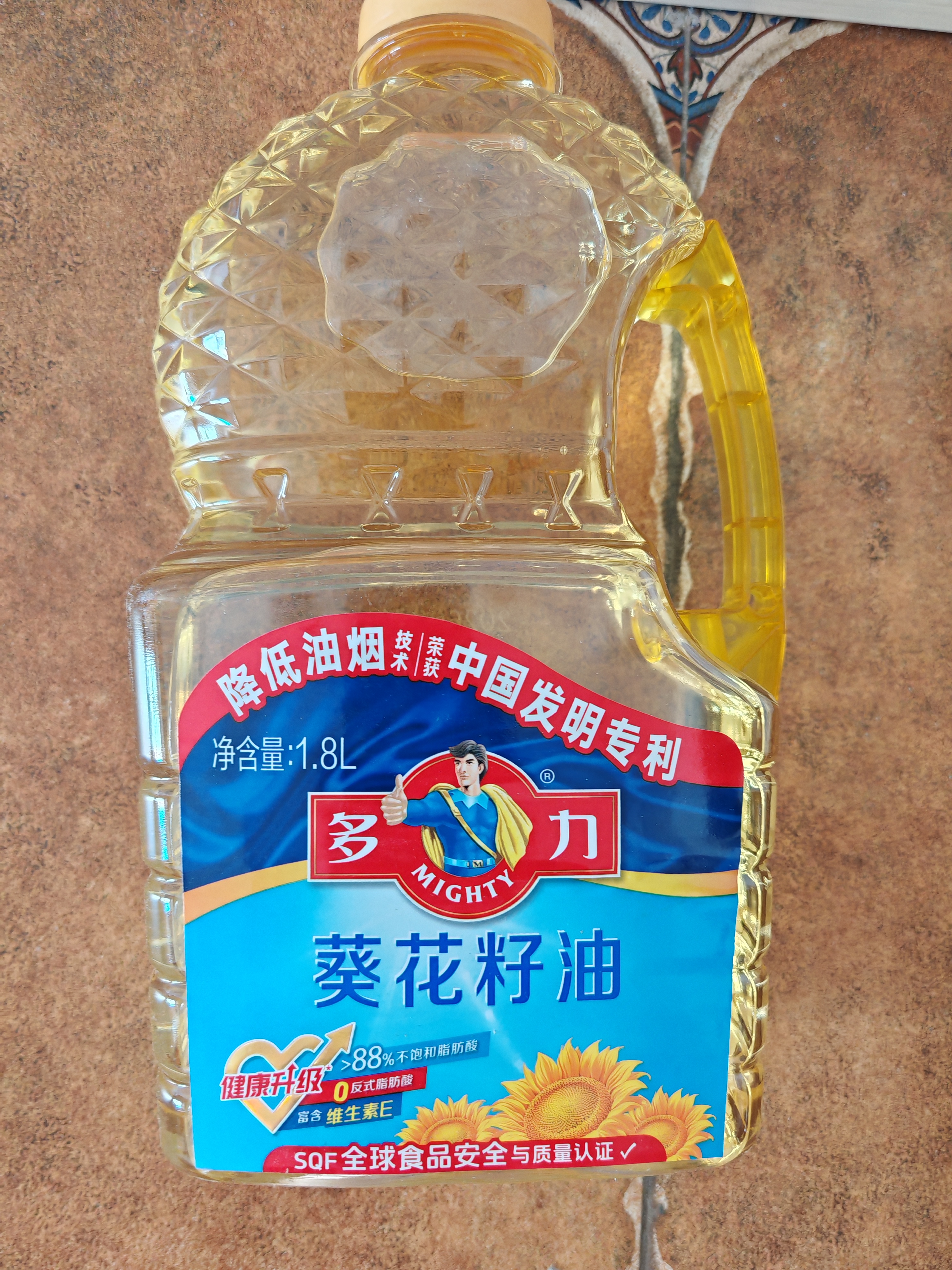 多力经典葵花籽油1.8L 一级压榨家用食用油 实拍图